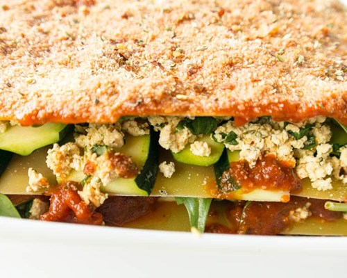 Tofu Ricotta Lasagna