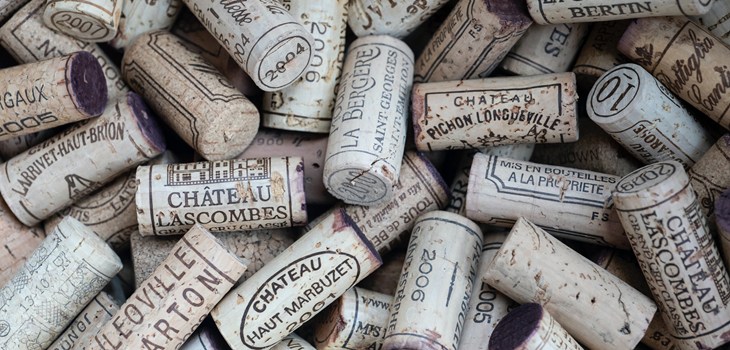 Pile of wine corks