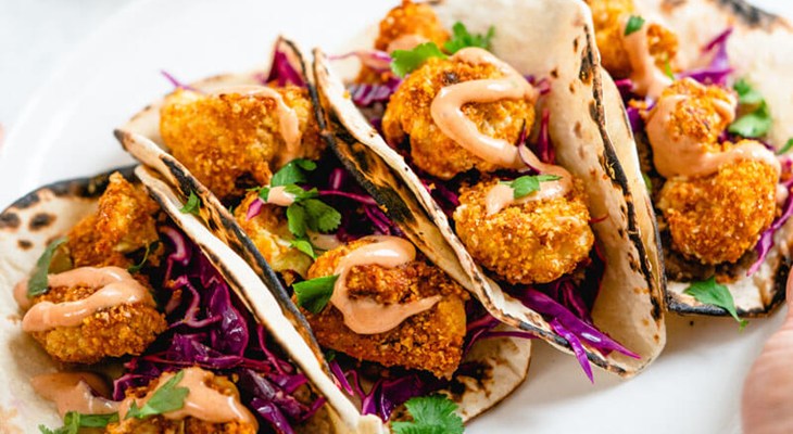 Cauliflower Tacos with Yum Yum Sauce